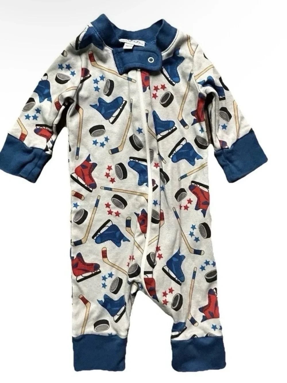 Baby Boy Footie Pajamas 5 Pairs Size 0-3 Months